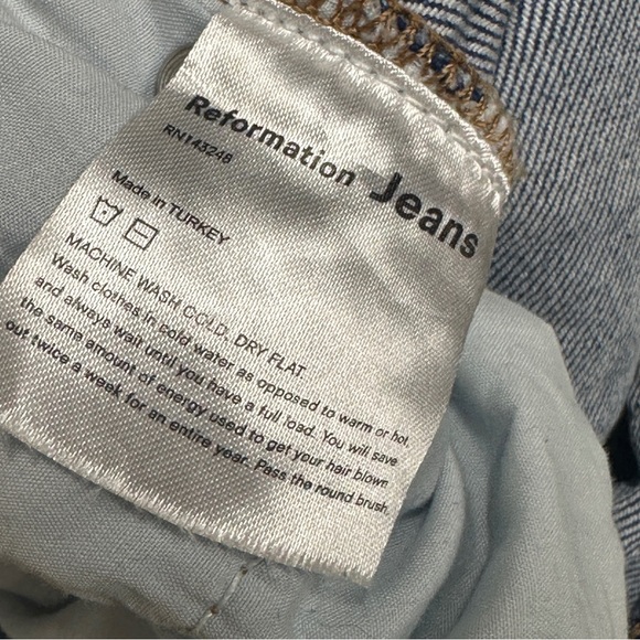 Reformation Serena High Crop Skinny–Augusta Wash - Picture 6 of 6